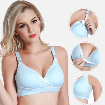 Wire Free Maternity Front Buckle Cotton Gather Nursing Bra Comfortable Breathable Pregnancy Breastfeeding Bras
Wire Free Maternity Front Buckle Cotton Gather Nursing Bra Comfortable Breathable Pregnancy Breastfeeding Bras