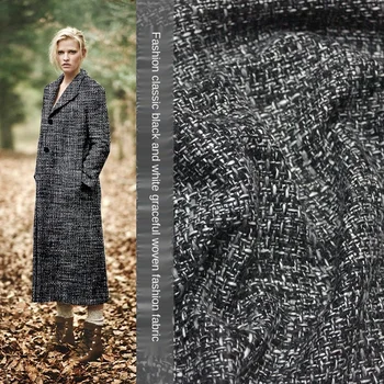 150cm wide classic black and white small wind weaving fashion fabrics autumn and winter new fabric dyed clothing handmade cloth
150cm wide classic black and white small wind weaving fashion fabrics autumn and winter new fabric dyed clothing handmade cloth