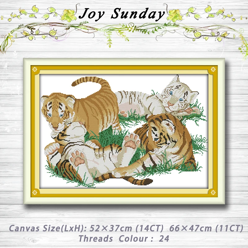 Four tigers animal decor Patterns 14CT 11CT Counted Cross Stitch Sets Wholesale Chinese Cross stitch Kits Embroidery Needlework
Four tigers animal decor Patterns 14CT 11CT Counted Cross Stitch Sets Wholesale Chinese Cross stitch Kits Embroidery Needlework