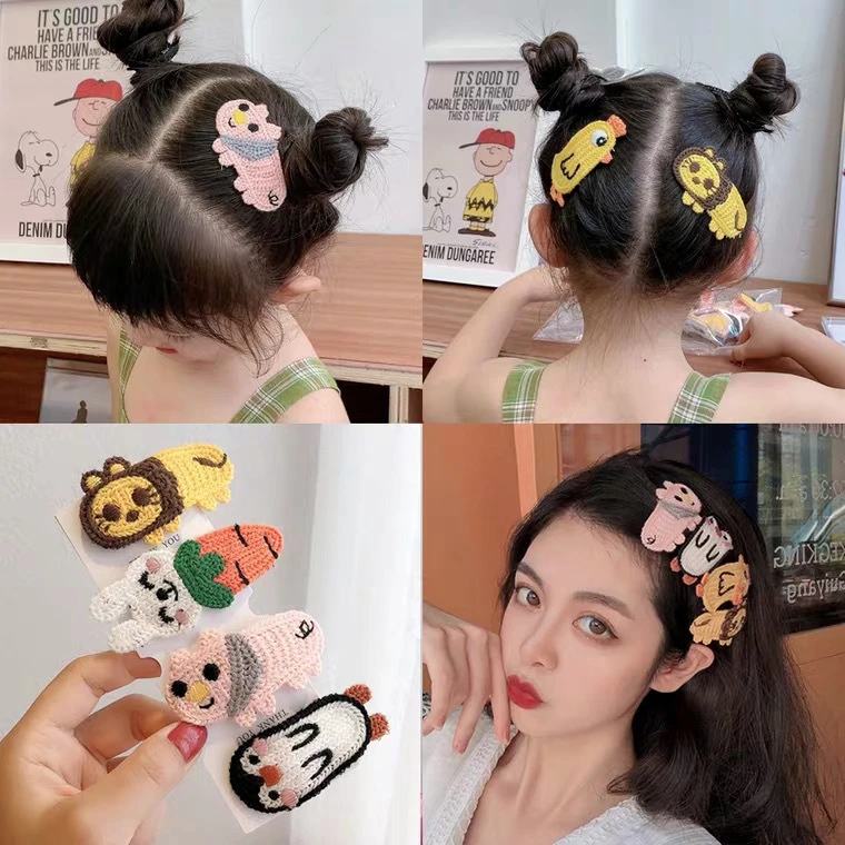 Children Cute Knitting Wool Flower Fruit Hair Clip Girls Lovely Barrettes Winter Hand Woven Cartoon Pattern Baby Hairpin
Children Cute Knitting Wool Flower Fruit Hair Clip Girls Lovely Barrettes Winter Hand Woven Cartoon Pattern Baby Hairpin
