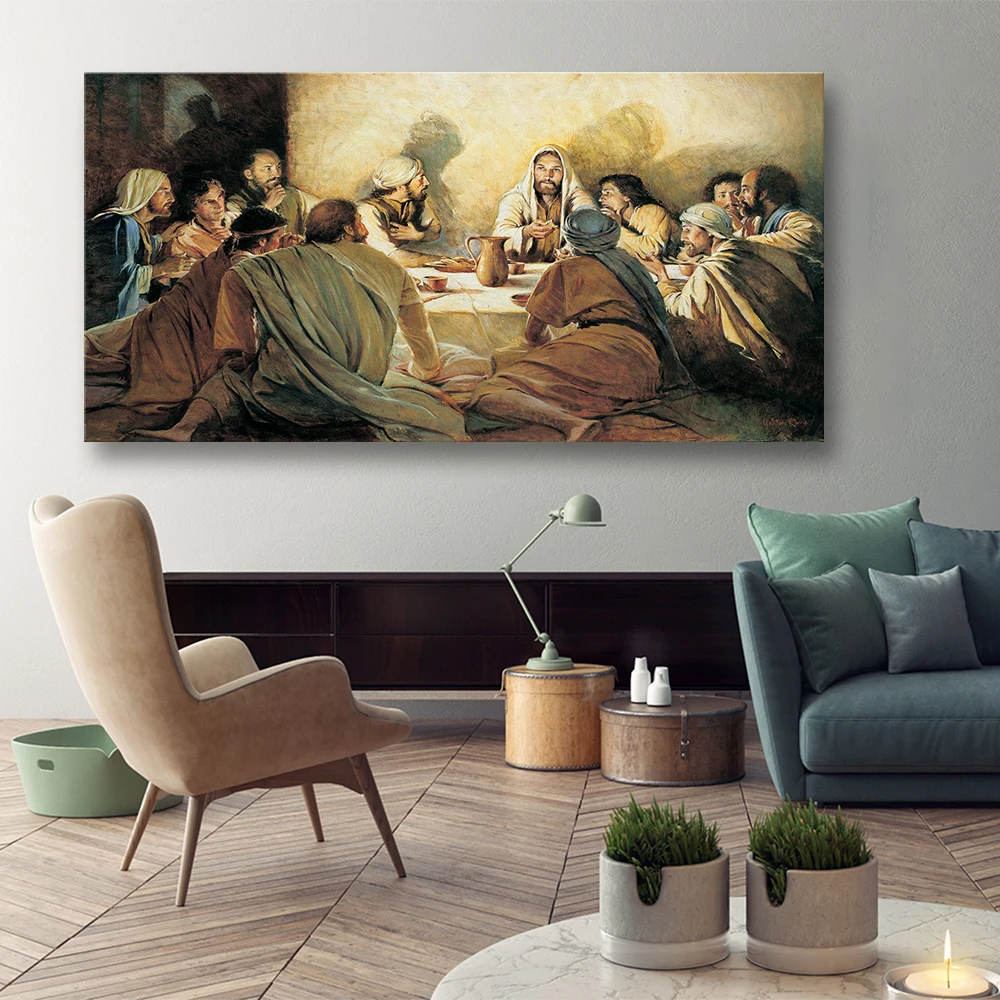 Wall Art Canvas Painting Home Decor Posters 1 Pieces Jesus Abstract Last Supper Pictures classical HD Print Frame Painting core
Wall Art Canvas Painting Home Decor Posters 1 Pieces Jesus Abstract Last Supper Pictures classical HD Print Frame Painting core
