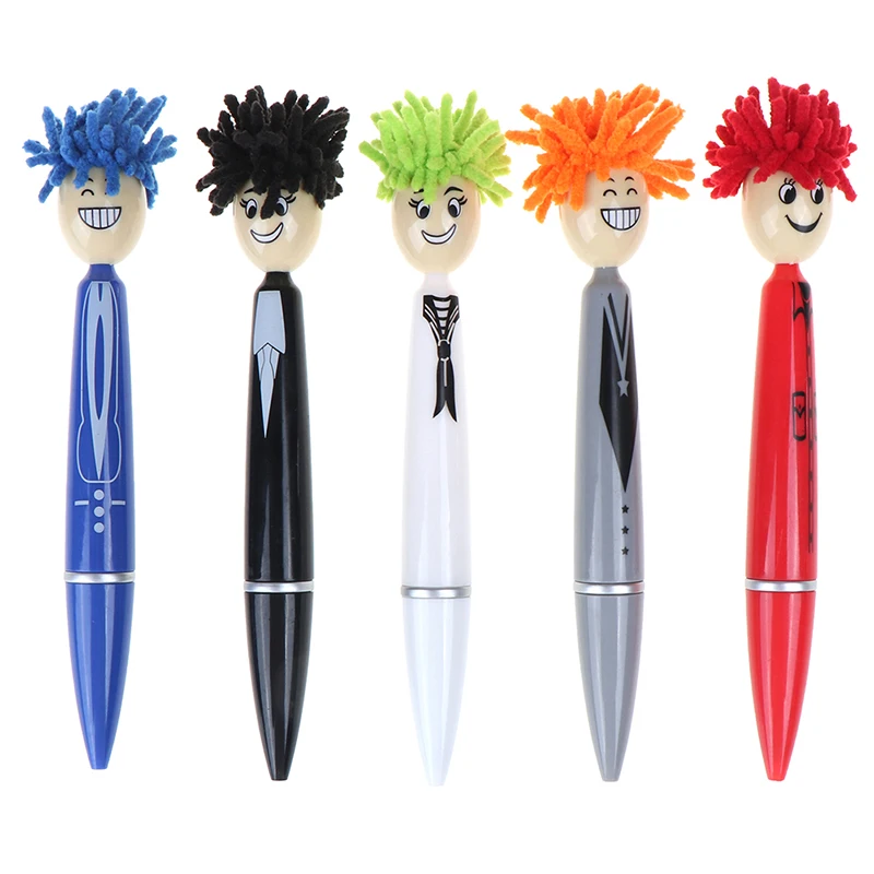Cartoon Smile Doll Pen Colorful Mop Topper Pens Creative Gift Ballpoint Pen For Kids And Adults
Cartoon Smile Doll Pen Colorful Mop Topper Pens Creative Gift Ballpoint Pen For Kids And Adults