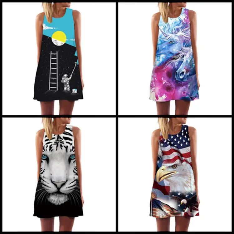 2019 Amazon Europe And America New Style Digital Printing Crew Neck off-Shoulder Sleeveless Vest Big Hemline Loose-Fit Medium-le
2019 Amazon Europe And America New Style Digital Printing Crew Neck off-Shoulder Sleeveless Vest Big Hemline Loose-Fit Medium-le
