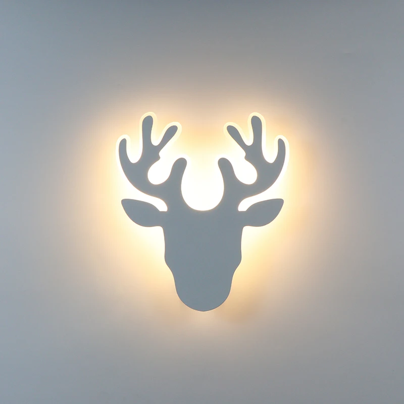 Indoor Wall Lamp Deer Head Shape Living Room Bedroom Decoration Lighting LED Wall Light Acrylic And Iron AC110V/220V
Indoor Wall Lamp Deer Head Shape Living Room Bedroom Decoration Lighting LED Wall Light Acrylic And Iron AC110V/220V