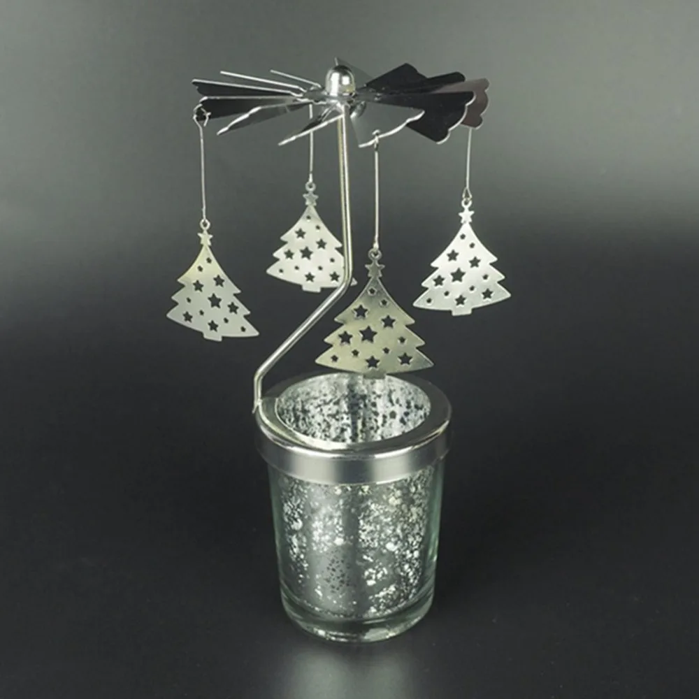 Christmas Tree Shape Romantic Rotation Candlestick Revolving Door Windmill Candle Holders DIY Desk Decor Gift
Christmas Tree Shape Romantic Rotation Candlestick Revolving Door Windmill Candle Holders DIY Desk Decor Gift