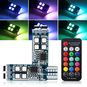 2Pcs T10-10smd RGB Color Silicone Remote Control Clearance Lamp Flashing Lights Infrared Dynamic Effects Car Lights Accessories
2Pcs T10-10smd RGB Color Silicone Remote Control Clearance Lamp Flashing Lights Infrared Dynamic Effects Car Lights Accessories