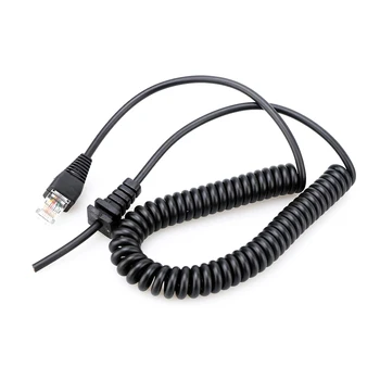 

8 Core Replacement Part Sound Spiral Connect Audio Microphone Cable Copper Electric Wire Stretchable Tool For Yaesu MH-67A8J
