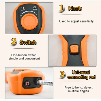 PM6310 Sniffer Methane Flammable Handheld Sound Light Alarm Location Leak Analyzer Gas Detector Kitchen Combustible Portable
PM6310 Sniffer Methane Flammable Handheld Sound Light Alarm Location Leak Analyzer Gas Detector Kitchen Combustible Portable