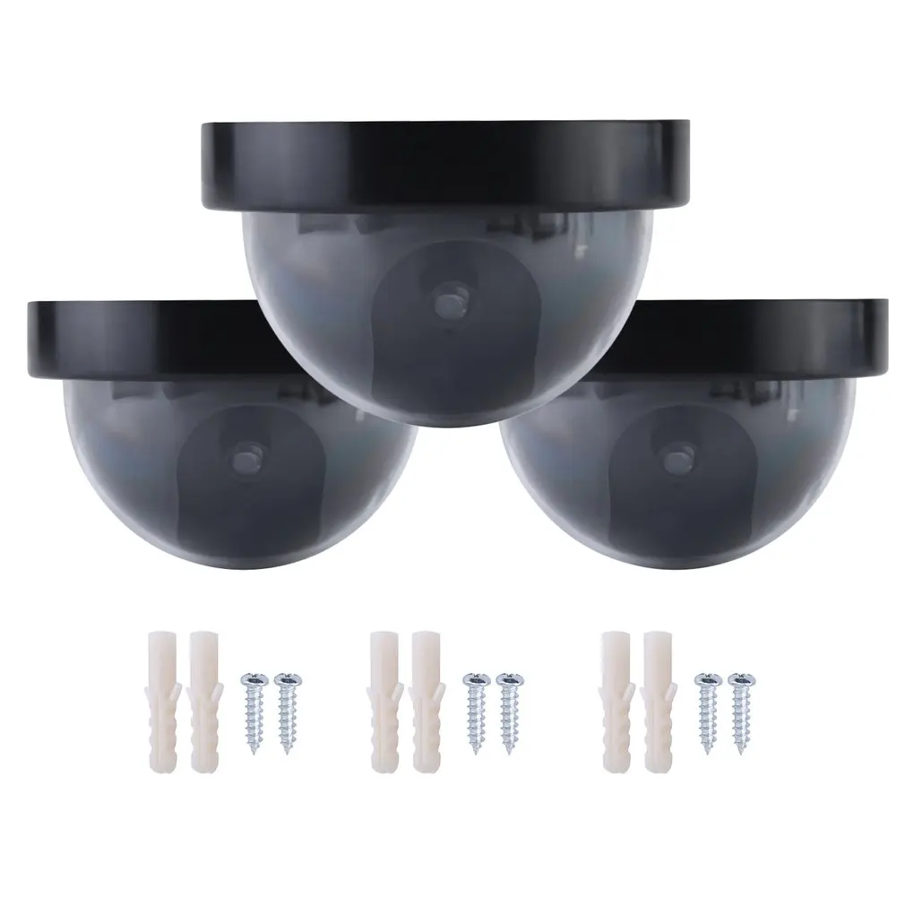 3pcs Dummy Camera Outdoor Indoor Dome Shape Surveillance Simulation Camera Security Cam with Warning Flash LED Light Fake Camera
3pcs Dummy Camera Outdoor Indoor Dome Shape Surveillance Simulation Camera Security Cam with Warning Flash LED Light Fake Camera
