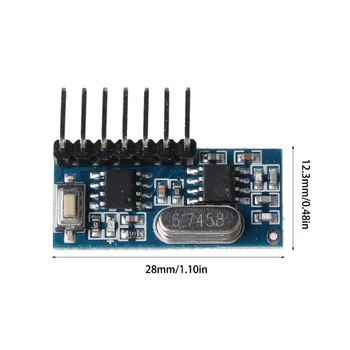433mhz Wireless RF Receiver 1527 Learning Code Decoder Module For Remote Control U1JE
433mhz Wireless RF Receiver 1527 Learning Code Decoder Module For Remote Control U1JE