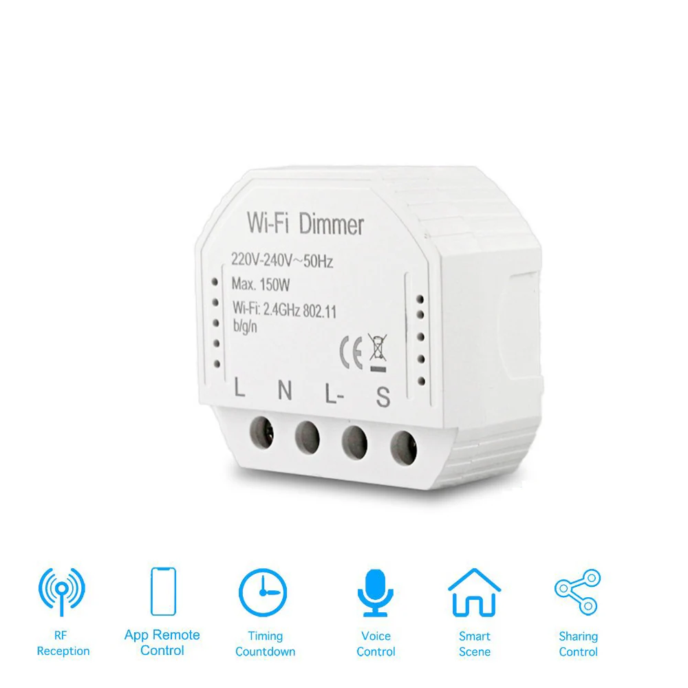 DIY Smart WiFi Light LED Dimmer Switch Smart Life/Tuya APP Remote Control 1/2 Way Switch,Works with Alexa Echo Google Home
DIY Smart WiFi Light LED Dimmer Switch Smart Life/Tuya APP Remote Control 1/2 Way Switch,Works with Alexa Echo Google Home