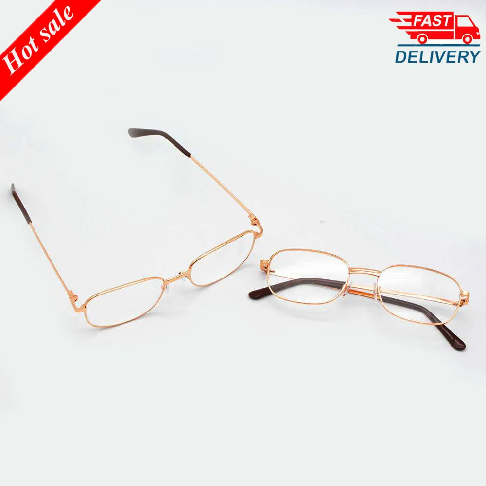 1Pcs Fashion Reading Glasses Lens Rimmed Gold Frame Metal Eyeglasses For Women Men Daily Life
1Pcs Fashion Reading Glasses Lens Rimmed Gold Frame Metal Eyeglasses For Women Men Daily Life
