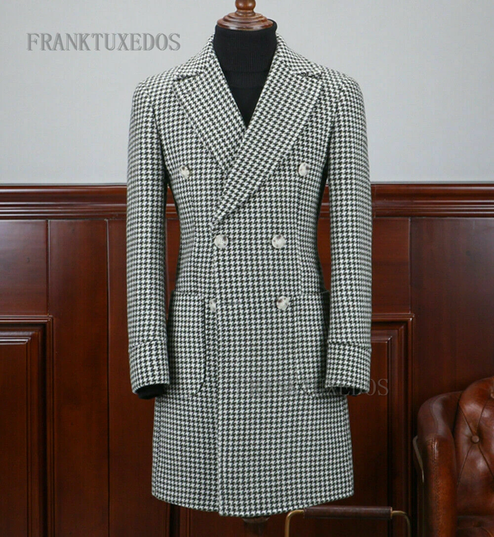 2020 New Men's Suits Long Blazer Houndstooth Double-breasted Tuxedos For Wedding One Piece Formal Suits Blazer
2020 New Men's Suits Long Blazer Houndstooth Double-breasted Tuxedos For Wedding One Piece Formal Suits Blazer
