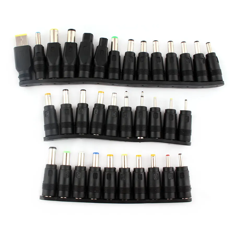 Universal Power Supply Adapter AC to DC Jack Charger Connectors 12V Power Adapter 1Set=34pcs 5 pin Jack Plugs DC For Laptop
Universal Power Supply Adapter AC to DC Jack Charger Connectors 12V Power Adapter 1Set=34pcs 5 pin Jack Plugs DC For Laptop