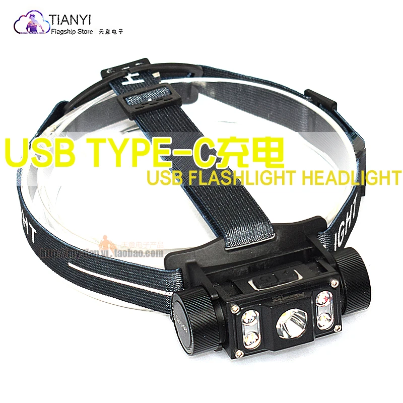 USB TYPE-C charging Head-mounted work light Charging 21700 battery multi-function glare camping flashlight
USB TYPE-C charging Head-mounted work light Charging 21700 battery multi-function glare camping flashlight