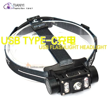 USB TYPE-C charging Head-mounted work light Charging 21700 battery multi-function glare camping flashlight
USB TYPE-C charging Head-mounted work light Charging 21700 battery multi-function glare camping flashlight