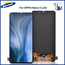 Ensemble écran tactile LCD AMOLED avec châssis, 6.4 pouces, pour OPPO RENO 3 A91, 5G, Original=