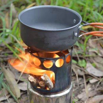 Camping Pot Firewood Stove, Outdoor Hiking Tableware Pot Cooker Picnic Equipment Camping Supplies
Camping Pot Firewood Stove, Outdoor Hiking Tableware Pot Cooker Picnic Equipment Camping Supplies