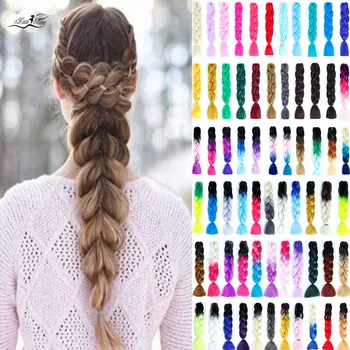 DIANQI Jumbo Braids Glowing Long Strands Ombre Crochet Braid Synthetic Braiding Hair Extensions for Woman Blonde Pink
DIANQI Jumbo Braids Glowing Long Strands Ombre Crochet Braid Synthetic Braiding Hair Extensions for Woman Blonde Pink