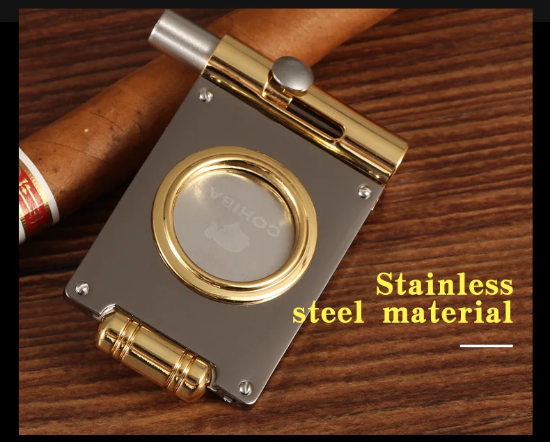 cohiba cutter cigar punch metal stainless steel cigar cutter