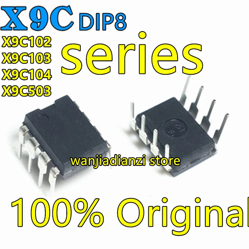 X9C102 X9C103 X9C104 X9C503 P PIZ PZI ZI IZ I IC DIP8 Into the DIP - 8 digital potentiometer chip data acquisition integrated |