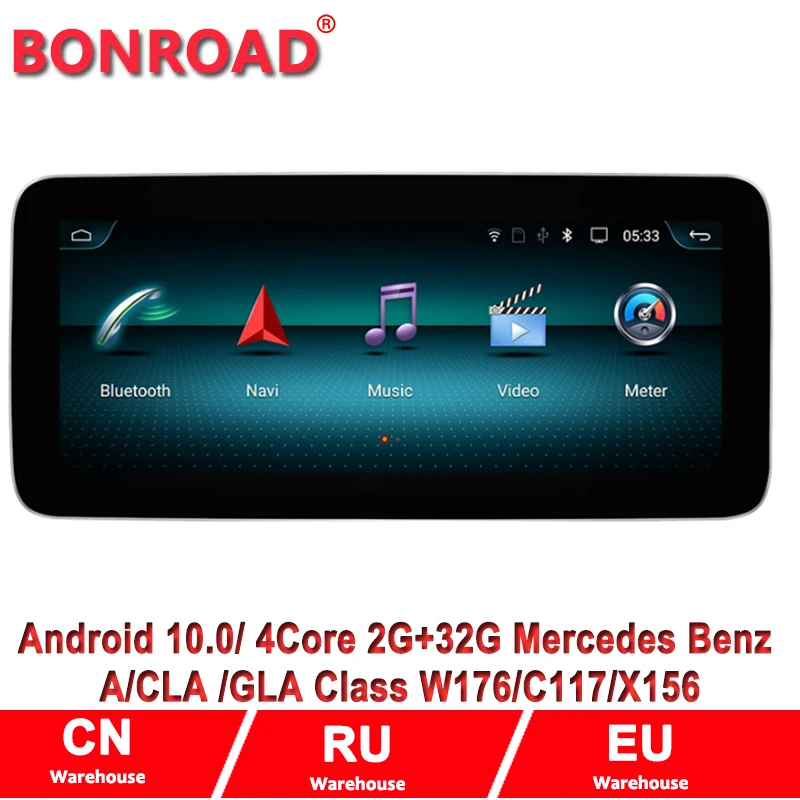 Android 10 0 Авто gps nagation dvd-плеер для Mercedes benz A class W176 CLA C117 / X156 NTG 4 5/5 | Автомобили и