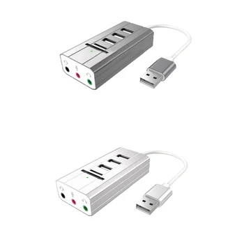 USB Hub Stereo External Sound Card Headset Microphone Adapter USB Splitter Audio Adapter PC Laptop SD TF Card Reader
USB Hub Stereo External Sound Card Headset Microphone Adapter USB Splitter Audio Adapter PC Laptop SD TF Card Reader