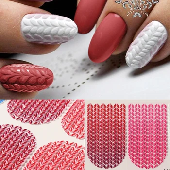 1 PC Colorful Sweater Pattern 5D Embossed Stickers Transfer Stickers Decals Adhensive Sliders Nature Nail Art Wraps Decoration
1 PC Colorful Sweater Pattern 5D Embossed Stickers Transfer Stickers Decals Adhensive Sliders Nature Nail Art Wraps Decoration