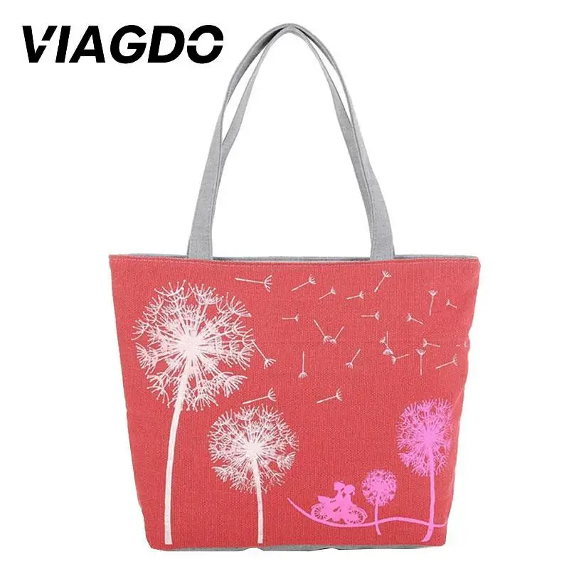 Bags Casual Bag Dandelion Handbag Zipper Woman Canvas Red/Blue/Beige/Purple Shoulder Print Large Versatile
Bags Casual Bag Dandelion Handbag Zipper Woman Canvas Red/Blue/Beige/Purple Shoulder Print Large Versatile