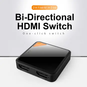HDMI Splitter HDMI Switcher Bi-directional Switch Tool 1 Input 2 Output/ 2 Input 1 Output 4Kx2K, 3D 1080P HD Audio HDTV
HDMI Splitter HDMI Switcher Bi-directional Switch Tool 1 Input 2 Output/ 2 Input 1 Output 4Kx2K, 3D 1080P HD Audio HDTV