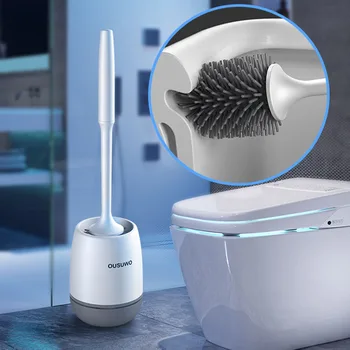 Toilet Brushes Long Handle Soft Hair Toilet Cleaning Brush Set Silica Gel No Dead Corner Wall Hanging Home Cleaning Brush 
Toilet Brushes Long Handle Soft Hair Toilet Cleaning Brush Set Silica Gel No Dead Corner Wall Hanging Home Cleaning Brush