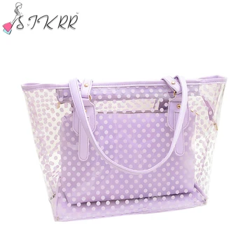 S.IKRR Fashion Dot Transparent Bag Summer Jelly Bag Large Sac Candy Color PVC Tote Shoulder Bags For Women 2020 Composite Pouch
S.IKRR Fashion Dot Transparent Bag Summer Jelly Bag Large Sac Candy Color PVC Tote Shoulder Bags For Women 2020 Composite Pouch