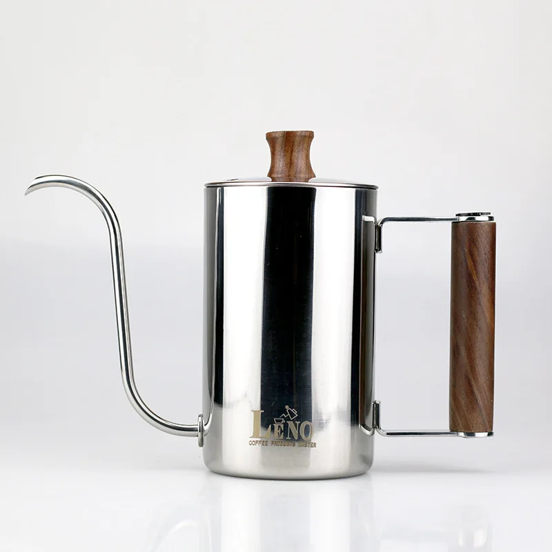 Thicken Stainless Steel Hand Brewed Coffee Pot Square Thin Mouth Coffee Kettle With Black Walnut Wooden Handle Barista Tools 
Thicken Stainless Steel Hand Brewed Coffee Pot Square Thin Mouth Coffee Kettle With Black Walnut Wooden Handle Barista Tools