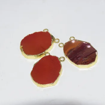 Natural Blood Stone Irregular Slice Necklace Connector Women 2019 Gold Bezel Slab Gems Bloodstone Charm Pendant Femme as gifts 
Natural Blood Stone Irregular Slice Necklace Connector Women 2019 Gold Bezel Slab Gems Bloodstone Charm Pendant Femme as gifts