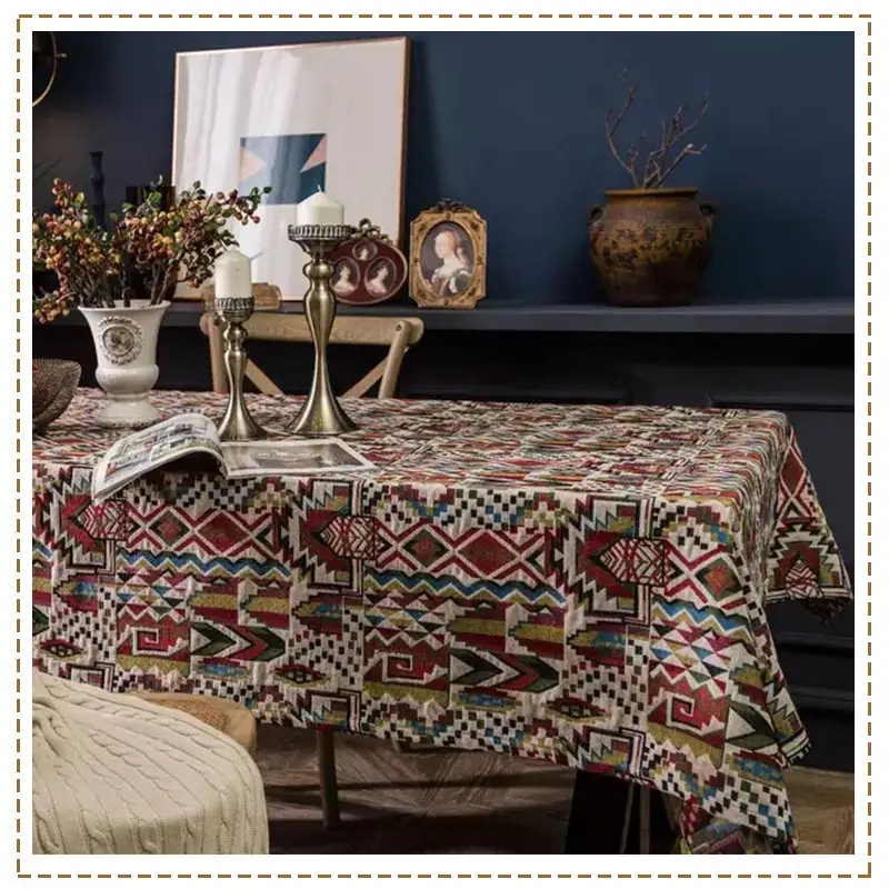 Table Cloth Color Jacquard Table Cloth Double-sided Pattern Thick Tablecloth Geometric Bohemian Style Cover Dining Room Decor
Table Cloth Color Jacquard Table Cloth Double-sided Pattern Thick Tablecloth Geometric Bohemian Style Cover Dining Room Decor