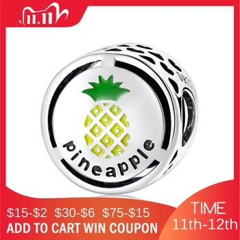 Pineapple fruit charms Fashion 925 Sterling Silver Beads Fits Original European Charms Bracelet Bangles DIY Jewelry Making
Pineapple fruit charms Fashion 925 Sterling Silver Beads Fits Original European Charms Bracelet Bangles DIY Jewelry Making