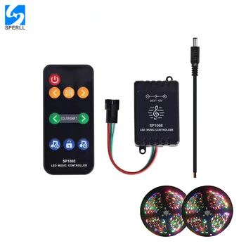 SP106E Music Sync Led Strip Controller Led Music Controller RF Wireless RGB LED Controller For Led Strip Light SK6812 WS2815
SP106E Music Sync Led Strip Controller Led Music Controller RF Wireless RGB LED Controller For Led Strip Light SK6812 WS2815