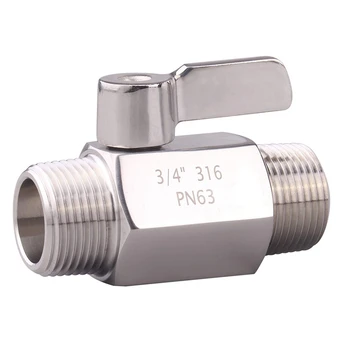 316 Stainless Steel Ball Valve 3/4 Inch NPT Thread Male Small Mini Ball Valve Water Flow Regulator Head Control Valve
316 Stainless Steel Ball Valve 3/4 Inch NPT Thread Male Small Mini Ball Valve Water Flow Regulator Head Control Valve