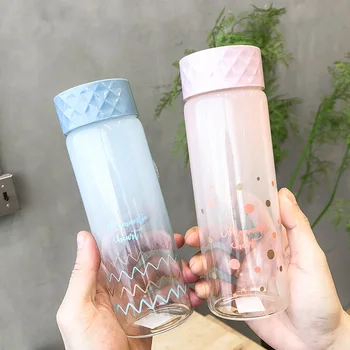 Korean Straight Gradient Glass Simple Single Transparent Bottles 400ml Large Capacity Outdoor Portable Sport Heat Resistant Cups
Korean Straight Gradient Glass Simple Single Transparent Bottles 400ml Large Capacity Outdoor Portable Sport Heat Resistant Cups