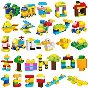 DIY Colorful Big Size Creative Building Blocks Compatible Duploe City Bricks Car Truck Animal Figures Toys For Children Gifts
DIY Colorful Big Size Creative Building Blocks Compatible Duploe City Bricks Car Truck Animal Figures Toys For Children Gifts