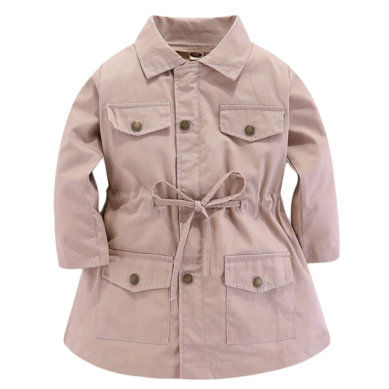 

Spring Autumn Girls Casual Jackets 2021 New Fashion Medium length Outwear Children Clothing Kids Baby Windbreaker for Girl Coat