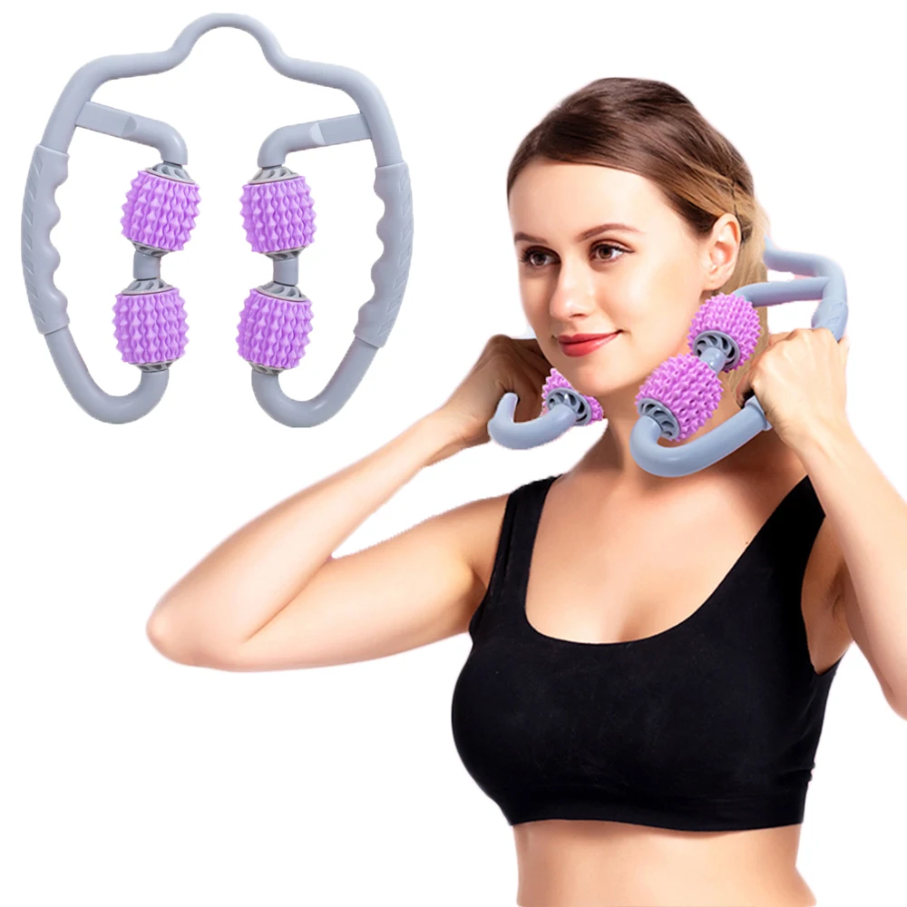 4 Wheels U Shape Trigger Points Massage Roller for Arm Leg Neck Muscle Tissue Gym Yoga Pilates Bodybuilding Fitness Equipment
4 Wheels U Shape Trigger Points Massage Roller for Arm Leg Neck Muscle Tissue Gym Yoga Pilates Bodybuilding Fitness Equipment
