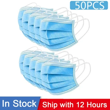 50PCS Disposable Mask Face Mouth Anti Dust Protect 3 Layers Filter Earloop Non Woven Dustproof Mouth Mask 12-24 hours Shipping
50PCS Disposable Mask Face Mouth Anti Dust Protect 3 Layers Filter Earloop Non Woven Dustproof Mouth Mask 12-24 hours Shipping