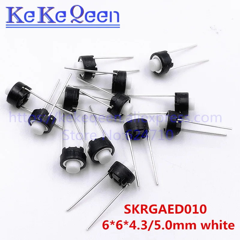 100pcs SKRGAED010 Tact Switch 6*6*4.3/6*6*5 Touch switch button 6*6*4.3mm/6*6*5mm DIP Tactile Tact Push Button Micro Switch
100pcs SKRGAED010 Tact Switch 6*6*4.3/6*6*5 Touch switch button 6*6*4.3mm/6*6*5mm DIP Tactile Tact Push Button Micro Switch