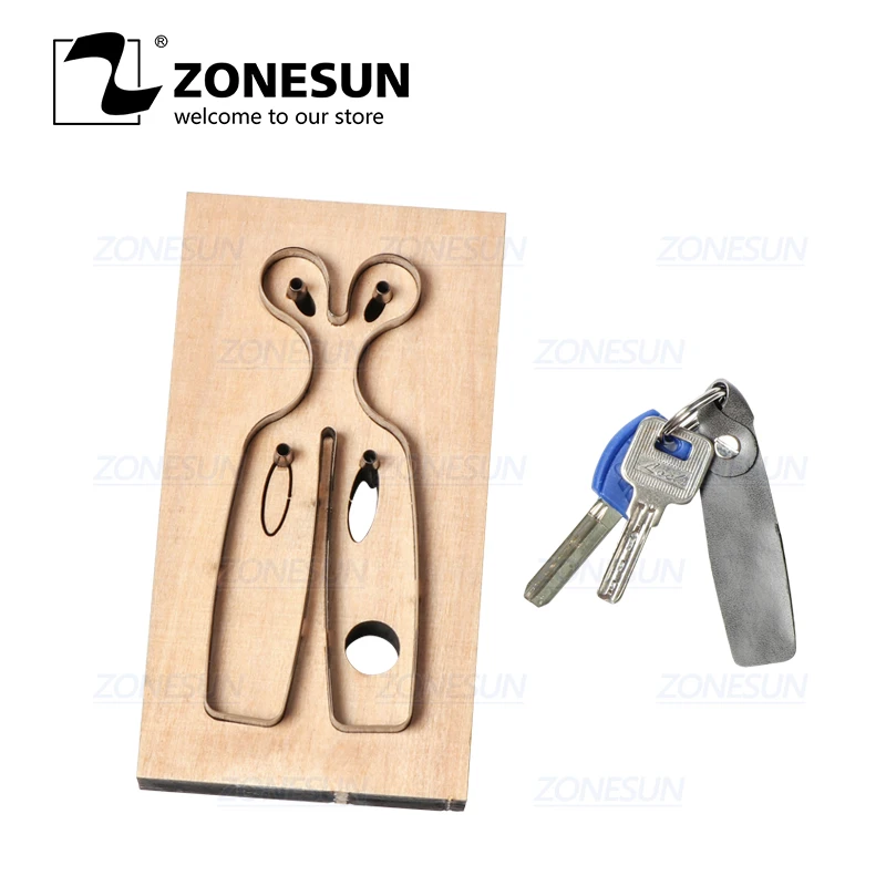 ZONESUN S001 Custom Leather Key Chain Die Cuts For Handmade Key Cover Key Fob Hang Decoration Cutting Clicker Die Steel Rule Die
ZONESUN S001 Custom Leather Key Chain Die Cuts For Handmade Key Cover Key Fob Hang Decoration Cutting Clicker Die Steel Rule Die