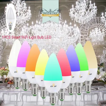 Smart WiFi Light Bulb 5W LED RGB Color Changing Magic Light Bulb Compatible with Amazon Alexa and Google Home Assistant E14
Smart WiFi Light Bulb 5W LED RGB Color Changing Magic Light Bulb Compatible with Amazon Alexa and Google Home Assistant E14
