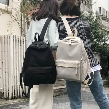New ins backpack Korean version of Harajuku ulzzang high school students all-match solid color canvas backpack Shoulder Bags
New ins backpack Korean version of Harajuku ulzzang high school students all-match solid color canvas backpack Shoulder Bags