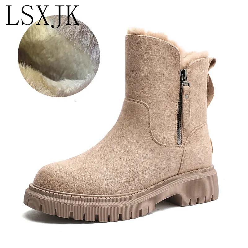 LSXJK Snow Boots Women 2021 Winter Plus Velvet Thick Casual Cotton Shoes Korean Version Of Rabbit Fur Side Zipper Women's Boots 
LSXJK Snow Boots Women 2021 Winter Plus Velvet Thick Casual Cotton Shoes Korean Version Of Rabbit Fur Side Zipper Women's Boots