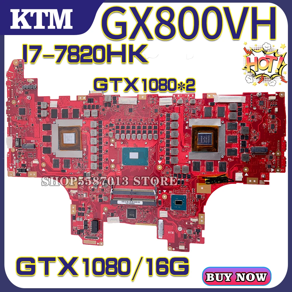 KEFU GX800 Notebook For ASUS ROG GX800V GX800VHK GX800VK GX800VH Laptop Motherboard Mainboard Test OK I7-7820HK CPU GTX1080/16G
KEFU GX800 Notebook For ASUS ROG GX800V GX800VHK GX800VK GX800VH Laptop Motherboard Mainboard Test OK I7-7820HK CPU GTX1080/16G