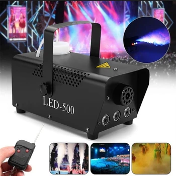 Disco Colorful 500W Smoke Machine With RGB LED Lights,Wireless Control Mini LED Smoke Ejector Home Party Stage Fogger Equipment 
Disco Colorful 500W Smoke Machine With RGB LED Lights,Wireless Control Mini LED Smoke Ejector Home Party Stage Fogger Equipment